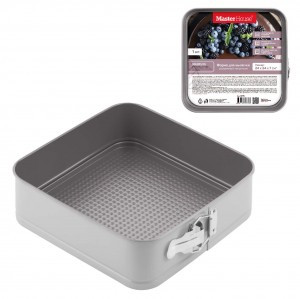 Форма д/выпечки сталь квадратная разъемная 24*24*7см Бригитта 75775 Master House