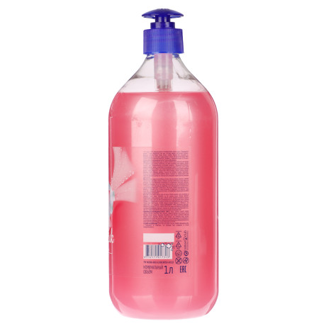 Крем-мыло жидкое AURA Silky Cream Шелк и лотос, дозатор, п/б, 1000мл