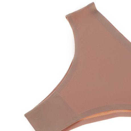 GALANTE Трусы-слипы женские бесшовные, р.46, 95%вискоза, 5%спандекс, бежевый, НБ25-10