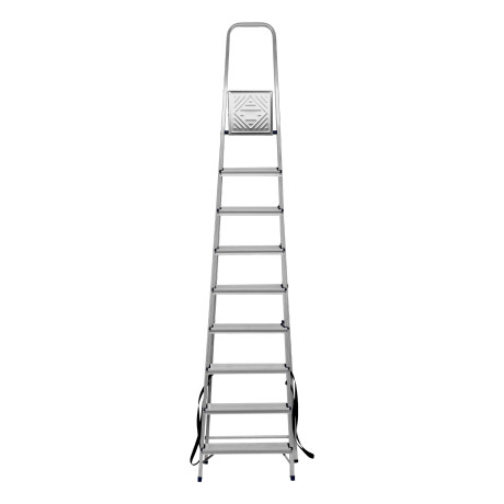 Стремянка, 9 ступеней, алюминиевая, Сибртех
