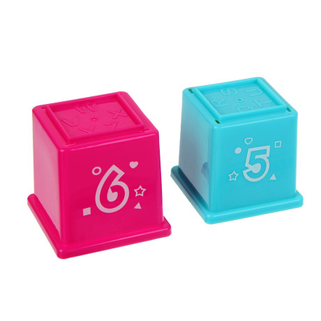 ИГРОЛЕНД Развивающая игрушка "Стаканчики", PP, 6,3х6,3х6,8см