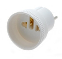 Volsten сет. вилка-переходник (адаптер) 6А белая SA 1/1-M (10!)