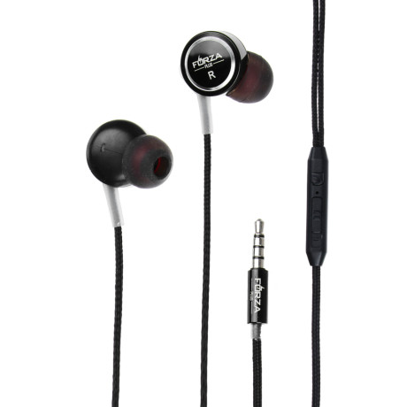 FORZA Наушники проводные внутриканальные Smart, гарнитура, доп.насадки, коробка картон