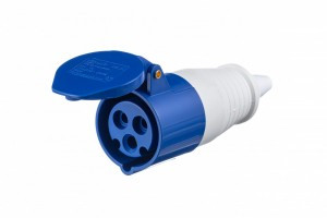 DEKraft силовая розетка CEE 213 переносная 2Р+РЕ 16А 220В IP44 РП-102 26010DEK (10!)