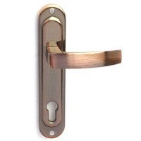 Ручки на планке Apecs HP-85.0101-AC (медь, под цилиндр, межос-85мм)