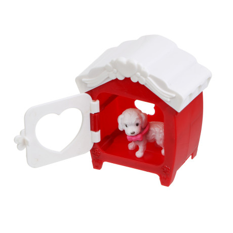 ИГРОЛЕНД Питомец с акс. "Дружок в будке" ABS, PP, 8х5х12 см, 6 диз.