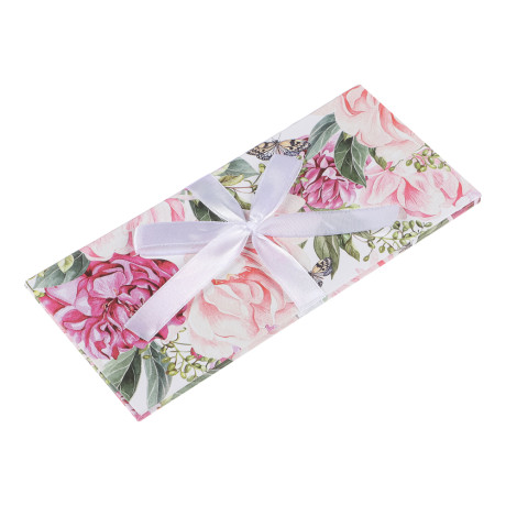 Конверт подарочный ДЛЯ ДЕНЕГ - ПИОН, с бантом, 172х83