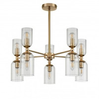 LUMION 6586/10 MODERNI LN25 зол./прозр., мет./стекло Люстра E14 10x40W 220V KASSIA