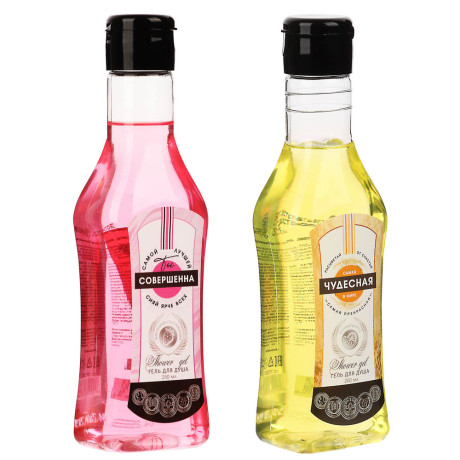 Гель для душа "Ты совершенна"/"Самая чудесная",флакон мартини,250мл