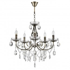 LUMION 8190/5 CLASSI LN25 античная бронза, мет./хрусталь Люстра E14 5x40W 220V LINN