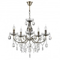 LUMION 8190/5 CLASSI LN25 античная бронза, мет./хрусталь Люстра E14 5x40W 220V LINN