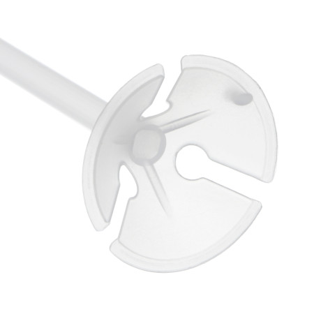 Набор трубочек с зажимом для шарика, 5шт. пластик, 0,5х3,8х41см