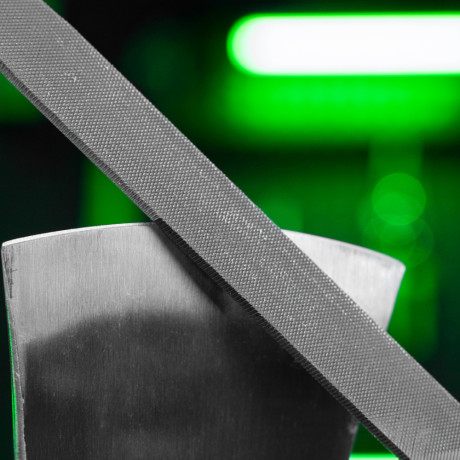 Напильник плоский, 200 мм, деревянная ручка Сибртех