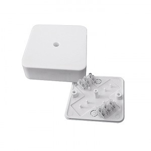 EKF коробка разветвительная КМР-030-030кг наружная (75х75х26) белая с клеммником  plc-kmr-030-030kg