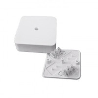 EKF коробка разветвительная КМР-030-030кг наружная (75х75х26) белая с клеммником  plc-kmr-030-030kg