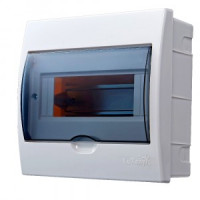 Lezard LUXRAY бокс (корпус) пластик ЩРВ-П- 6 мод. встраиваемый БЕЛЫЙ с дымчатой дверцей IP40