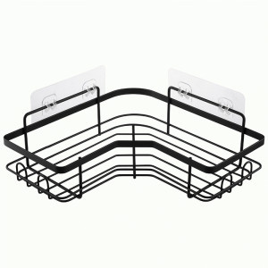 Полка для ванной угловая GRAPHITE 25*25*6,5см, металл, ПВХ 109748 Рыжий кот