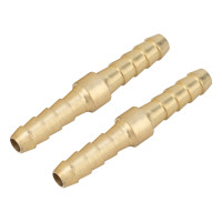 Штуцер "елка" двусторонний соединительный под шланг 6 мм, 2 шт Stels