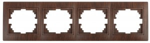 ЭРА Intro Plano рамка, СУ 4 мест. горизонт. венге, 1-504-10 0623
