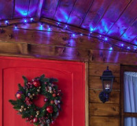 Гирлянда-нить ул. ULD-S1000-120/TBK (мерц) 5W 120LED синий 10м, соед. 6мод, пров.черный IP67 Uniel