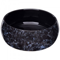 Судок д/запекания Русский, 0,9л, вуаль, черный (кратность 12!!!) керамика, 108804