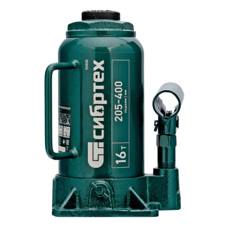 Домкрат гидравлический бутылочный, 16 т, 205-400 мм Сибртех