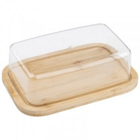 Масленка BAMBU, 19*12,5см, бамбук, пластмас.крышка 981059 Mallony