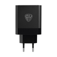 BY Сетевое зарядное устройство Максимум, быстрая зарядка QC3.0, 3xUSB, 30 Вт, черный