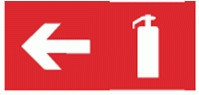Navigator наклейка указатель движения к огнетушителю налево NL-100x200W-F32 (на стену), 14432