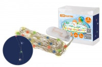 Гирлянда-нить "Роса50" 50LED 5м разноцв. 2хCR2032 (24!) SQ0361-0060