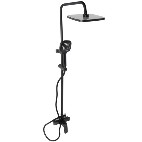 СоюзКран Душ система с цинк. смес (картридж 35мм), верх 1 реж 270*180мм, руч 1 реж 105*120мм, черный