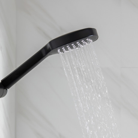 СоюзКран Душ система с цинк. смес (картридж 35мм), верх 1 реж 270*180мм, руч 1 реж 105*120мм, черный