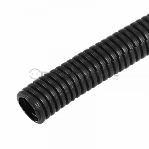 Труба автомоб. гофр. ПП разрезная d8,5мм (бухта 50м,цена за м)  (черно-серый) (50!) DKC(ДКС) 15-0950