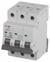 ЭРА PRO автоматический выкл. ВА47-63 3P 25А хар-ка C 4,5кА VA63-3P25C4.5 59439