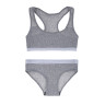 GALANTE Комплект белья: топ на лямках и трусы, р.146-152, 95% хлопок, 5% спандекс, серый, НБ25-19