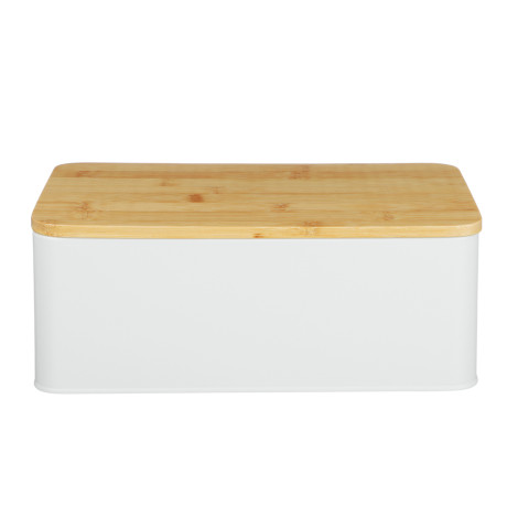SATOSHI Хлебница с бамбуковой крышкой 33x17,5x13,5см, жесть