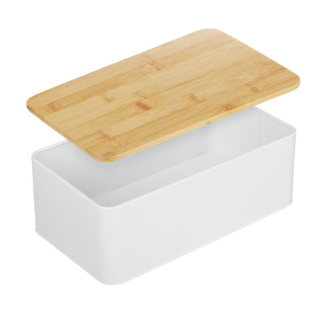 SATOSHI Хлебница с бамбуковой крышкой 33x17,5x13,5см, жесть