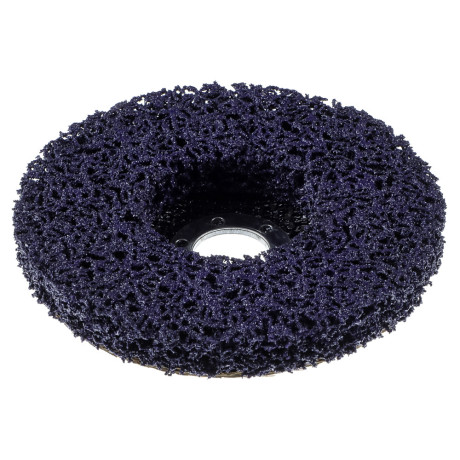 ЕРМАК Диск коралловый зачистной 125мм для УШМ, п.кв. 22 мм, толщина 14мм, фиолетовый, высокая жестк.