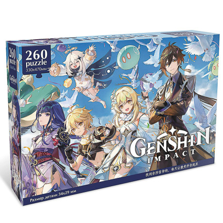 Геншин. Пазл. 260Эл, 23,5x4,4x15,7см