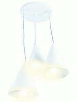 APEYRON св-к Ляфамий подвес бел метал 3хE14 40W  шнур прозрач 450мм O300х800мм 14-43