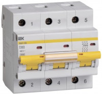 IEK автоматический выкл. ВА47-100 3P 80А 10кА х-ка D