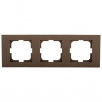OVIVO Рамка СУ 3 местн. GRANO, мокка, 400-190000-227