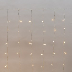 Гирлянда-занавес ул. Св/д дождь 2х3м/15нит., мерц, прозрач, ТЕПЛО-БЕЛЫЕ 300LED 235-556 Neon-Night