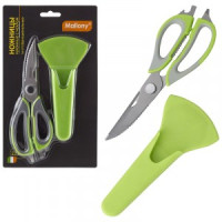 Ножницы кухонные с чехлом KS-128C, 22,8см, нерж сталь Mallony 920104