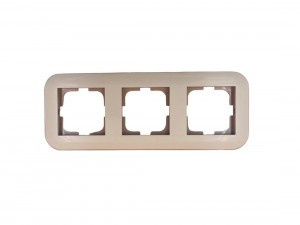 OVIVO Рамка СУ 3 мест. LOFT, крем/крафт, 404-020006-227