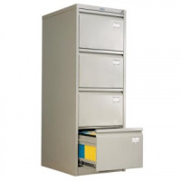 Шкаф картотечный Практик AFC-04 (в 1330*ш 466*г 631,мм), 4 ящика для 200 подвесных папок (БЕЗ ПАПОК)