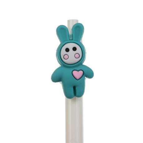 Ручка шариковая синяя 0,7мм, "Беби ушки", 3 вида