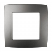 ЭРА 12 рамка СУ 1 мест., графит, 12-5001-12 4818