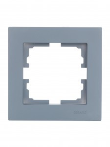 Lezard VESNA рамка СУ 1 мест. (горизонт) графит 742-3400-146