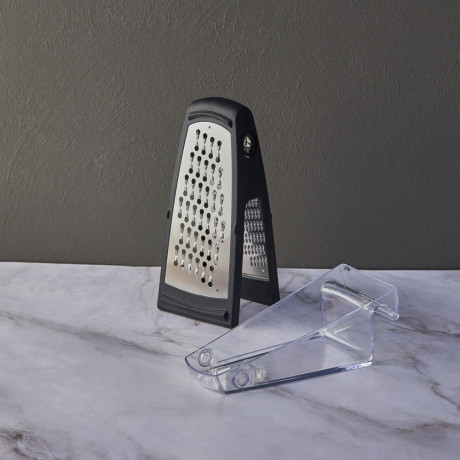 SATOSHI Терка с контейнером 24см, нерж.сталь